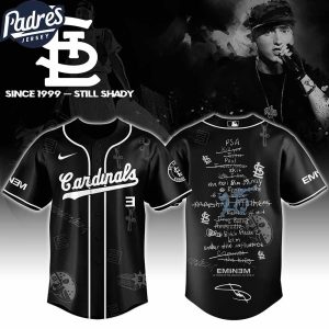 St Louis Cardinals MLB x Eminem 25th The Slim Shady LP List Music Custom Baseball Jersey