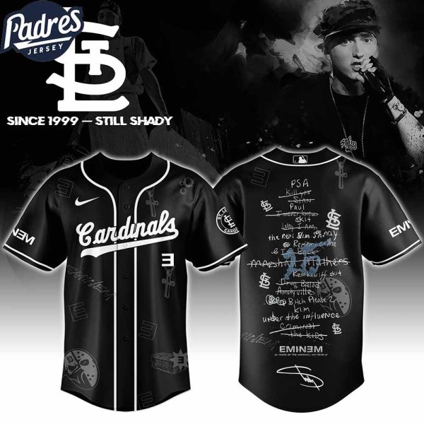 St Louis Cardinals MLB x Eminem 25th The Slim Shady LP List Music Custom Baseball Jersey