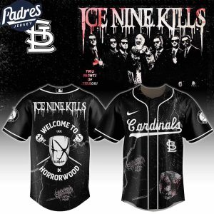 St Louis Cardinals MLB x Ice Nine Kills Welcome to Horrorwood Custom Baseball Jersey