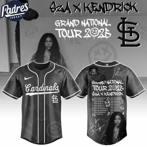St Louis Cardinals MLB x Kendrick Lamar x SZA Grand National Tour Custom Baseball Jersey