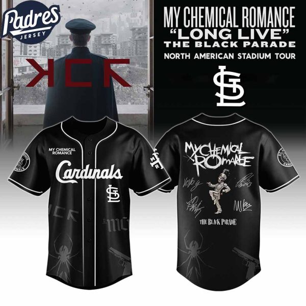 St Louis Cardinals MLB x My Chemical Romance Long Live The Black Parade North American Stadium Tour Custom Baseball Jersey