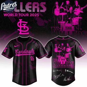 St Louis Cardinals MLB x The Killers 24th Anniversary Tour Custom Baseball Jersey
