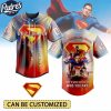 Superman Lookup Custom Baseball Jersey Heroic Comic 1