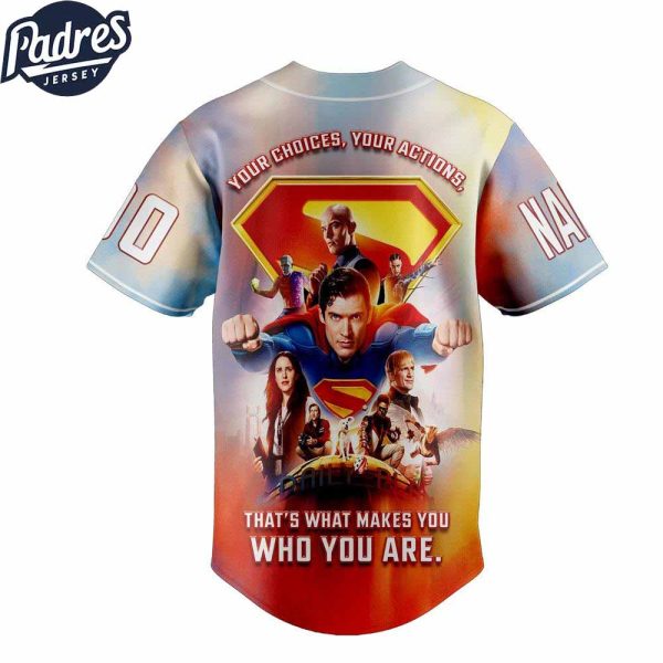 Superman Lookup Custom Baseball Jersey Heroic Comic 3