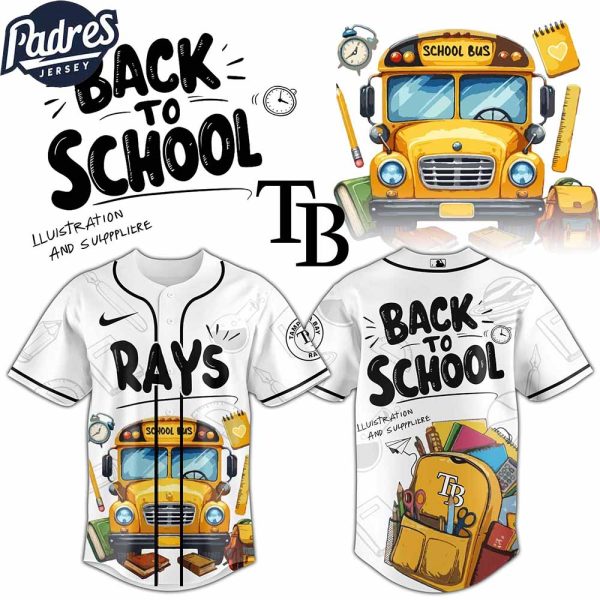 Tampa Bay Rays MLB x Back To School Custom Baseball Jersey
