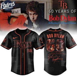 Tampa Bay Rays MLB x Bob Dylan 60th Bringing It All Back Home Custom Baseball Jersey