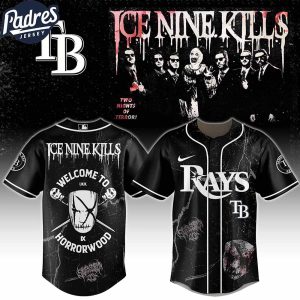 Tampa Bay Rays MLB x Ice Nine Kills Welcome to Horrorwood Custom Baseball Jersey