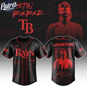 Tampa Bay Rays MLB x Justin Bieber Custom Baseball Jersey