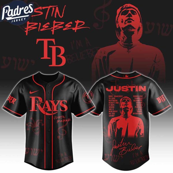 Tampa Bay Rays MLB x Justin Bieber Custom Baseball Jersey
