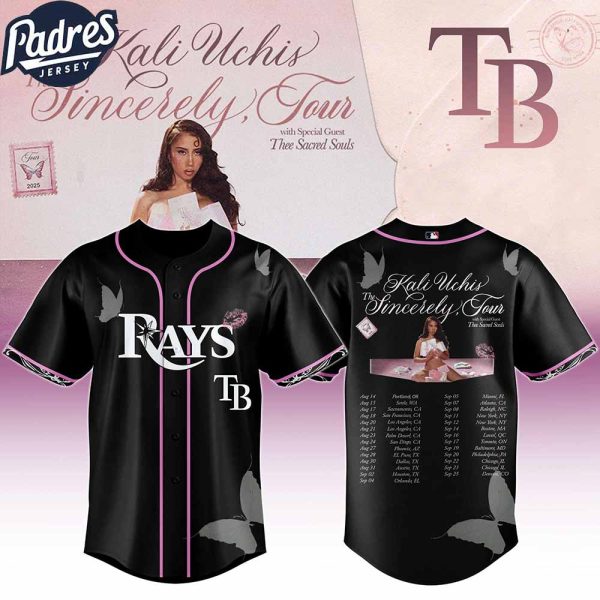 Tampa Bay Rays MLB x Kali Uchis The Sincerely Tour Custom Baseball Jersey