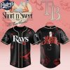 Tampa Bay Rays MLB x Sabrina Carpenter Short n' Sweet Black Velvet Custom Baseball Jersey