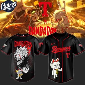 Texas Rangers MLB x Dandadan Custom Baseball Jersey