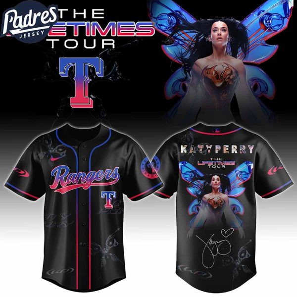 Texas Rangers MLB x Katy Perry The Lifetimes Tour Custom Baseball Jersey