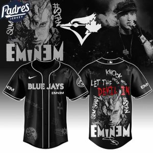 Toronto Blue Jays MLB x Eminem Stans To Launch In Theatres Worldwide Custom Baseball Jersey