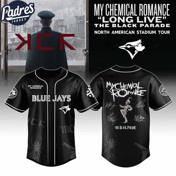 Toronto Blue Jays MLB x My Chemical Romance Long Live The Black Parade North American Stadium Tour Custom Baseball Jersey