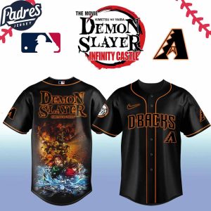 Arizona Diamondbacks MLB x Demon Slayer Custom Baseball Jersey 2025