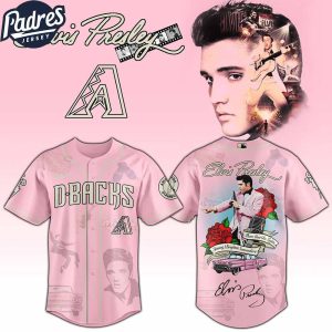 Arizona Diamondbacks MLB x Elvis Presley Custom Baseball Jersey
