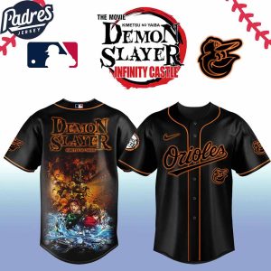 Baltimore Orioles MLB x Demon Slayer Custom Baseball Jersey 2025