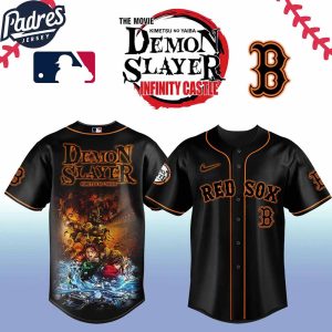 Boston Red Sox MLB x Demon Slayer Custom Baseball Jersey 2025
