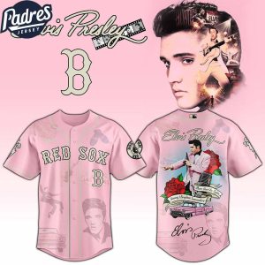 Boston Red Sox MLB x Elvis Presley Custom Baseball Jersey