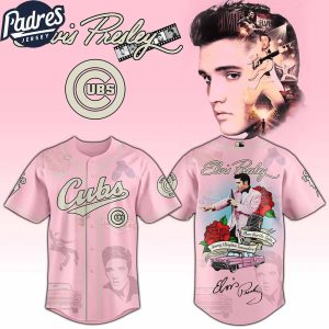 Chicago Cubs MLB x Elvis Presley Custom Baseball Jersey