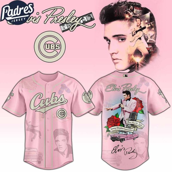 Chicago Cubs MLB x Elvis Presley Custom Baseball Jersey