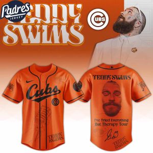 Chicago Cubs MLB x Teddy Swims I've Tried Everything But Therapy Tour Custom Baseball Jersey