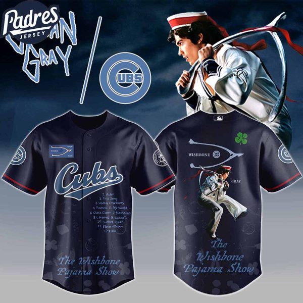 Chicago Cubs MLB x The Wishbone Pajama Show Custom Baseball Jersey