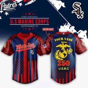 Chicago White Sox MLB x USMC 250th Custom Baseball Jersey