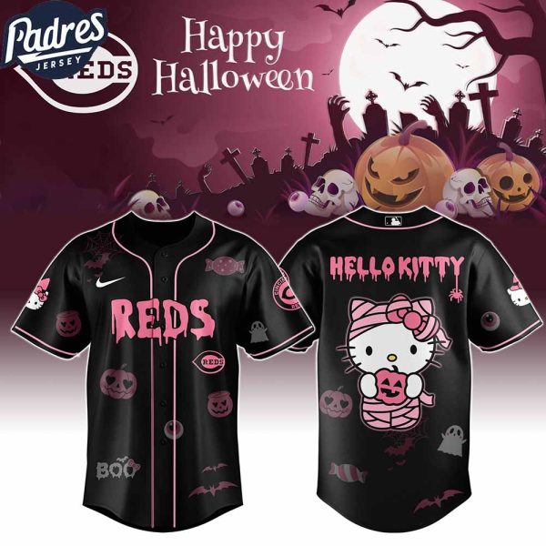 Cincinnati Reds MLB x Hello Kitty Cosplay Halloween Baseball Jersey