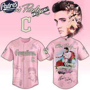 Cleveland Guardians MLB x Elvis Presley Custom Baseball Jersey
