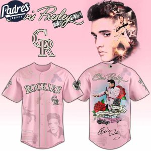 Colorado Rockies MLB x Elvis Presley Custom Baseball Jersey