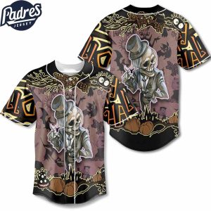 Ghost Pumpkin Halloween Premium Quality Baseball Jersey