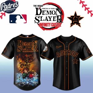 Houston Astros MLB x Demon Slayer Custom Baseball Jersey 2025