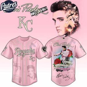 Kansas City Royals MLB x Elvis Presley Custom Baseball Jersey