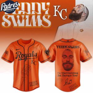 Kansas City Royals MLB x Teddy Swims I've Tried Everything But Therapy Tour Custom Baseball Jersey