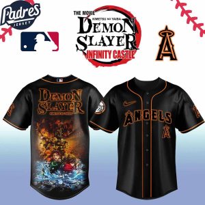 Los Angeles Angels MLB x Demon Slayer Custom Baseball Jersey 2025