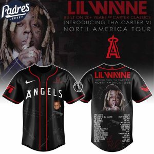 Los Angeles Angels MLB x Lil Wayne Tha Carter VI Tour Custom Baseball Jersey 1