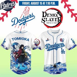 Los Angeles Dodgers Demon Slayer Tomioka Giyu Jersey 2025