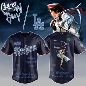 Los Angeles Dodgers MLB x The Wishbone Pajama Show Custom Baseball Jersey