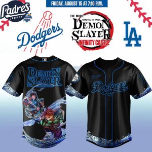 Los Angeles Dodgers Vs Demon Slayer Jersey 2025