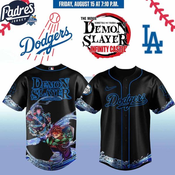Los Angeles Dodgers Vs Demon Slayer Jersey 2025