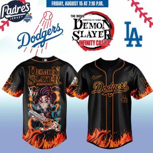 Los Angeles Dodgers Vs Demon Slayer Jersey