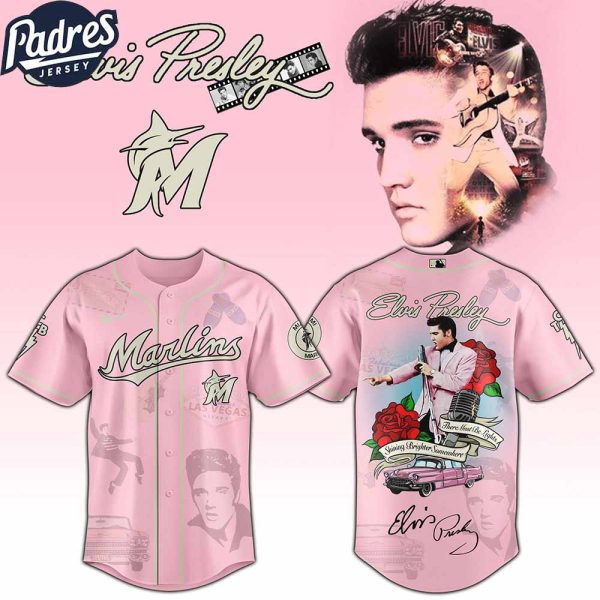 Miami Marlins MLB x Elvis Presley Custom Baseball Jersey