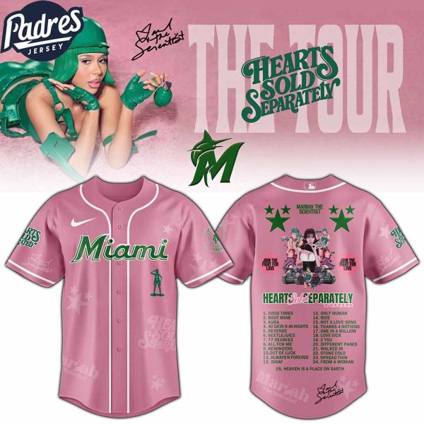 Miami Marlins MLB x Mariah the Scientist Tour Custom Baseball Jersey