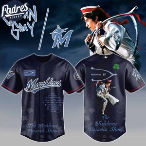 Miami Marlins MLB x The Wishbone Pajama Show Custom Baseball Jersey