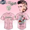Milwaukee Brewers MLB x Elvis Presley Custom Baseball Jersey