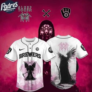 Milwaukee Brewers X Sleep Token Even in Arcadia Tour Baseball Jersey