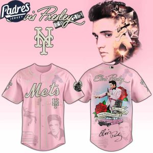 New York Mets MLB x Elvis Presley Custom Baseball Jersey
