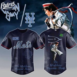 New York Mets MLB x The Wishbone Pajama Show Custom Baseball Jersey